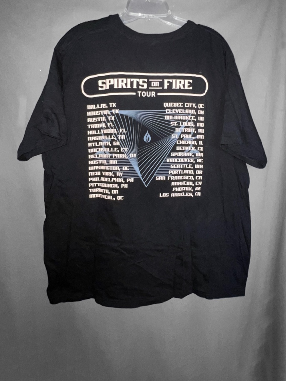 Unisex: Black “Smashing Pumpkins, Spirits of Fire” Concert T-Shirt - Picture 3 of 5
